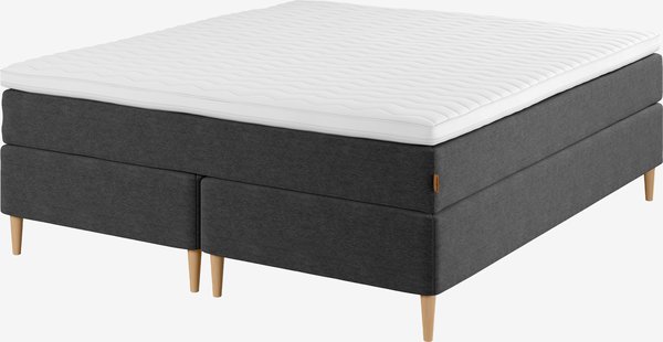 Boxspring 160x200 GOLD C30 grijs-40 DREAMZONE