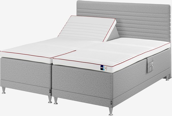 Regulerbar seng 180x200 TEMPRAKON E250 grå-42