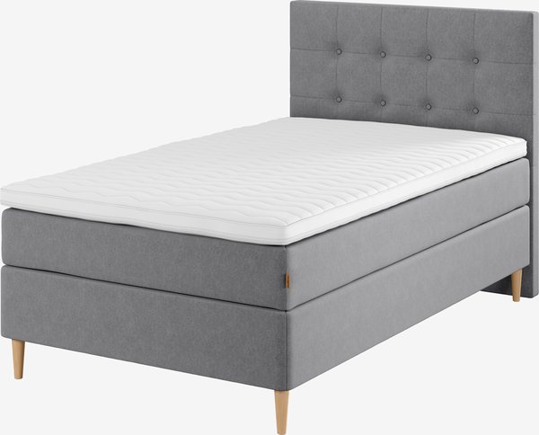 Boxspring 120x200 GOLD C30 grijs-23 DREAMZONE