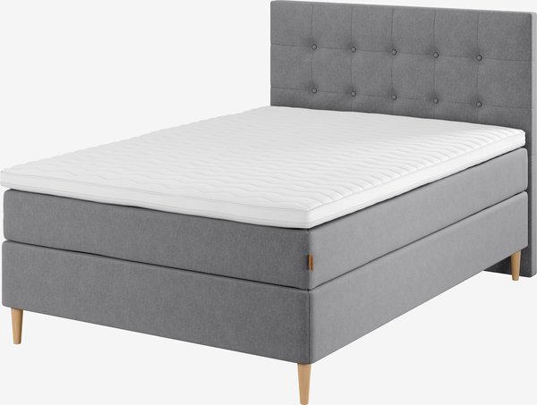 Boxspring 140x200 GOLD C30 grijs-23 DREAMZONE