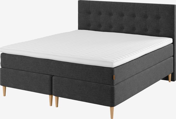 Boxspring 160x200 GOLD C30 grijs-40 DREAMZONE