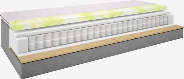 Lit réglable 90x200cm BJORSUND GE35 gris-23