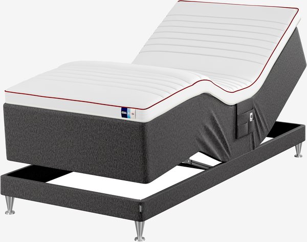 Elektrisch bed 90x210 TEMPRAKON ULA grijs-47