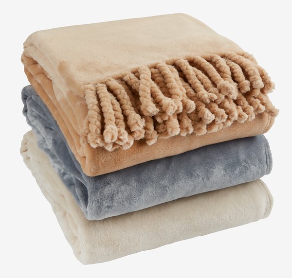 Fleecedecke BONDEROSE 130x170 Fleece beige