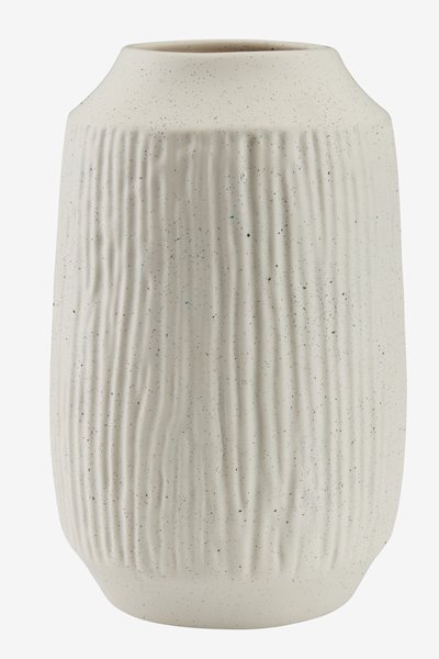 Vase CHRISTIAN Ø21xH33cm blanc