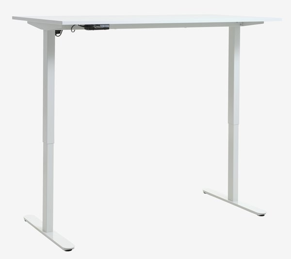 Höhenverstellbarer Schreibtisch SVANEKE 80x160 weiss