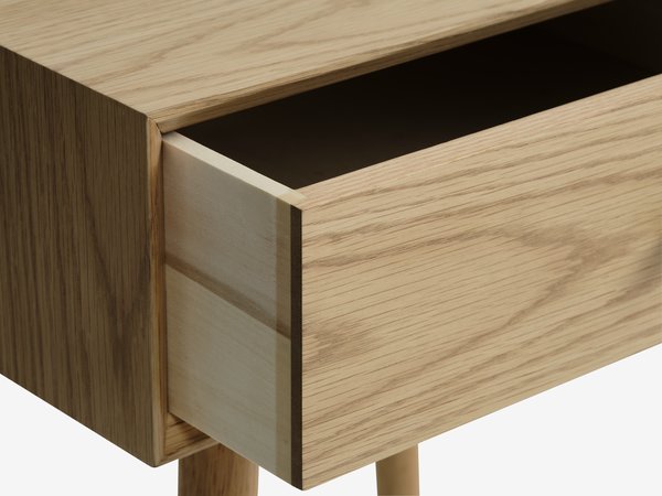 Bedside table HOKKSUND 1 drawer natural oak