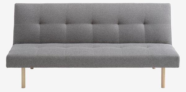Sofá-cama HOLSTED tecido cinzento