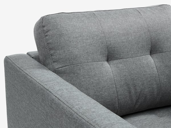 Armchair FALSLEV grey fabric