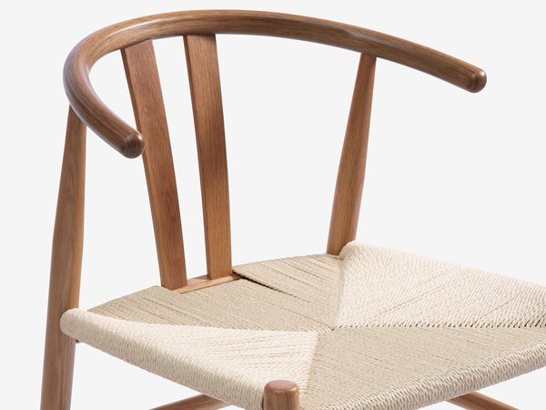 Dining chair GUDERUP oak/natural