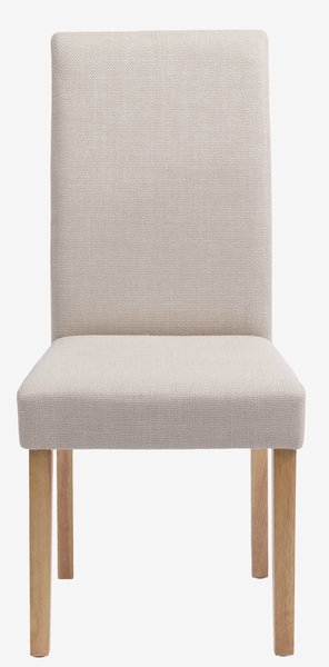 Dining chair TUREBY beige fabric
