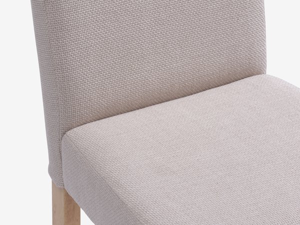 Dining chair TUREBY beige fabric