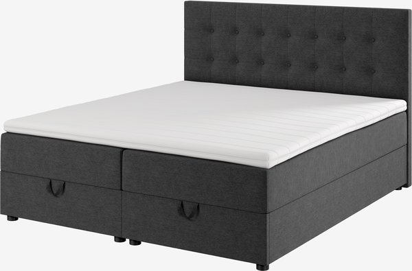 Kontinentalseng 180x200cm HOLDA STORAGE GC25 grå-40