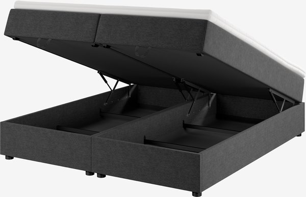 Kontinentalseng 180x200cm HOLDA STORAGE GC25 grå-40