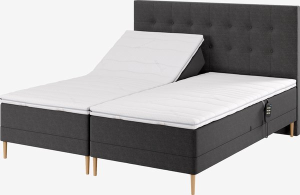 Moottorisänky 160x200 BJORSUND GE35 harmaa-41 DREAMZONE