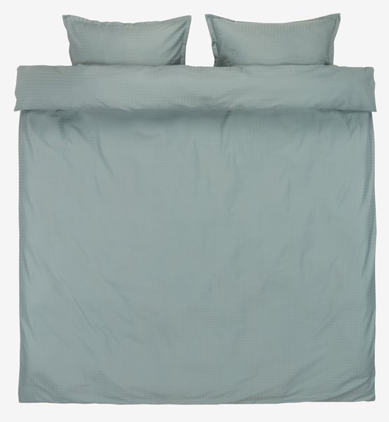 Sateen duvet cover set INGEBORG Double green