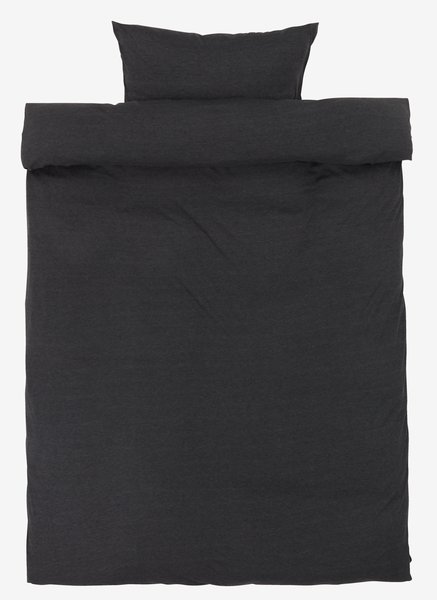 Bettwäsche JANE Jersey 135x200 dunkelgrau
