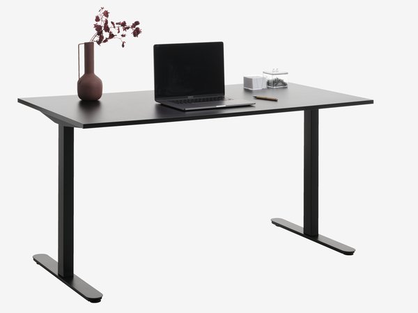 Desk STAUNING 80x160 black JYSK