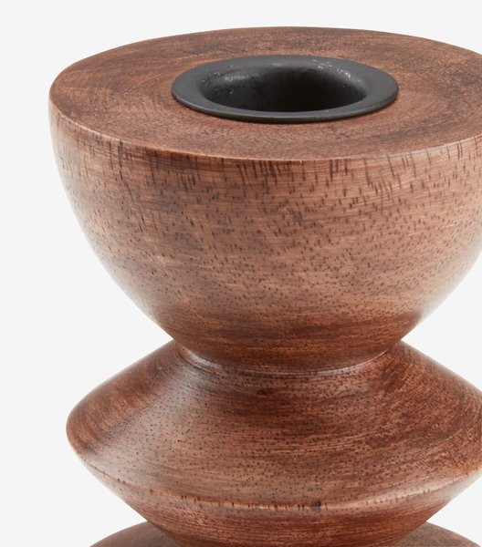 Candlestick JANUS D9xH14cm brown