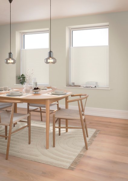 Verdunkelungsplissee HVEN 75x130cm weiss up/down
