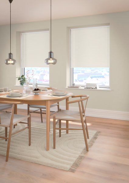 Verdunkelungsplissee HVEN 75x130cm weiss up/down