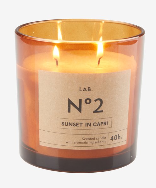 Scented candle BASTIAN D10xH10cm brown