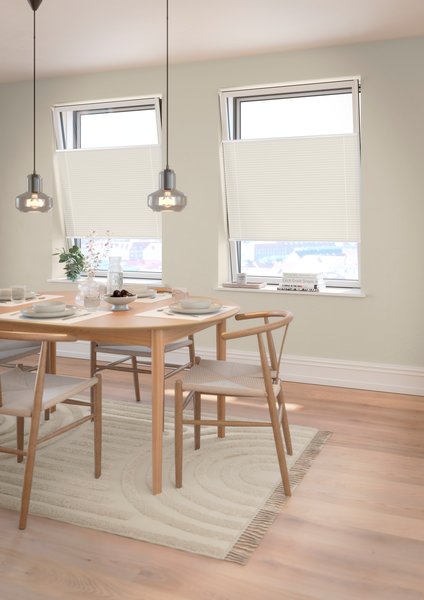 Verdunkelungsplissee HVEN 75x130cm weiss up/down
