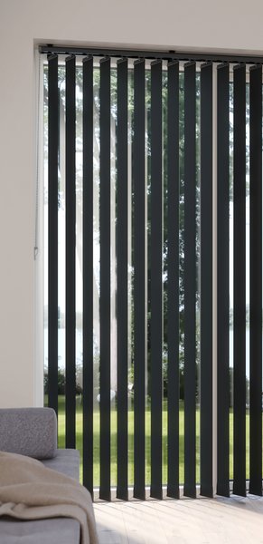 Lamelles verticales ROGEN 100x250cm noir