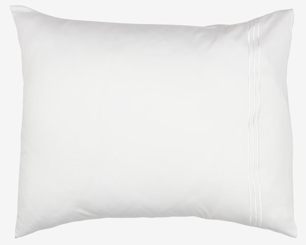 Taie d'oreiller en satin EA 60x63/70 blanc