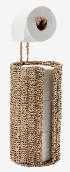 Toilet roll holder VANSBRO D16H47cm seagrass