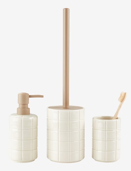 Toothbrush holder STENINGE beige