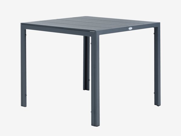 Baštenski stol MADERUP Š90xD90 crna