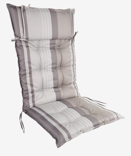 Cojín de jardín para silla reclinable HERRHAGEN gris claro