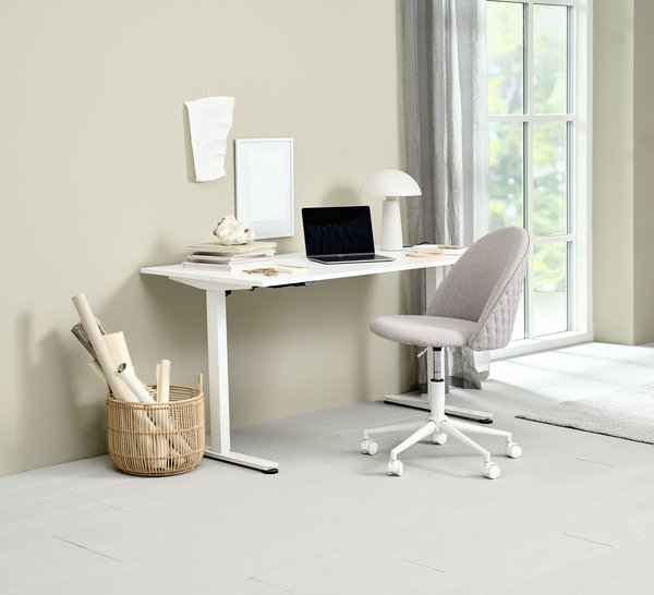 Bureau ajustable en hauteur SVANEKE 70x140 blanc