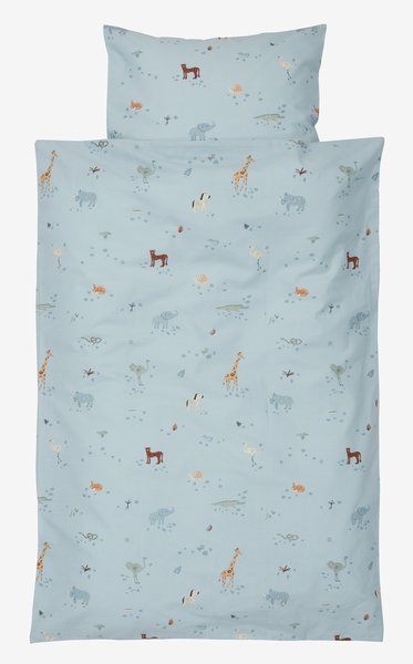 Dekbedovertrek baby ANUR 70x100 blauw