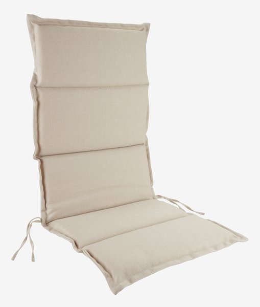 Coxim de jardim cadeira reclinável BREDFJED branco
