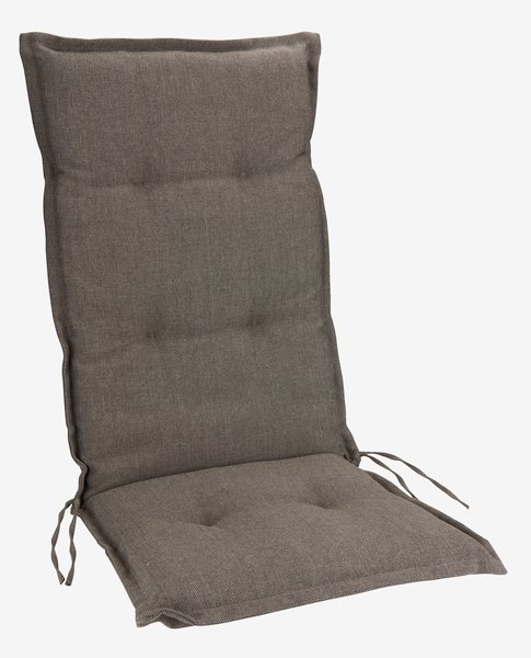 Coxim de jardim cadeira reclinável HOPBALLE areia escuro