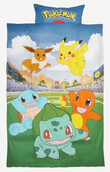 Påslakanset POKEMON 150x210 blå