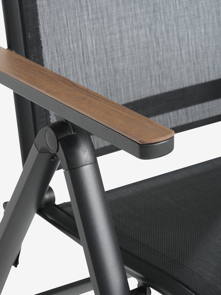 RANGSTRUP Ø130 table + 4 BREDSTEN chaises noir