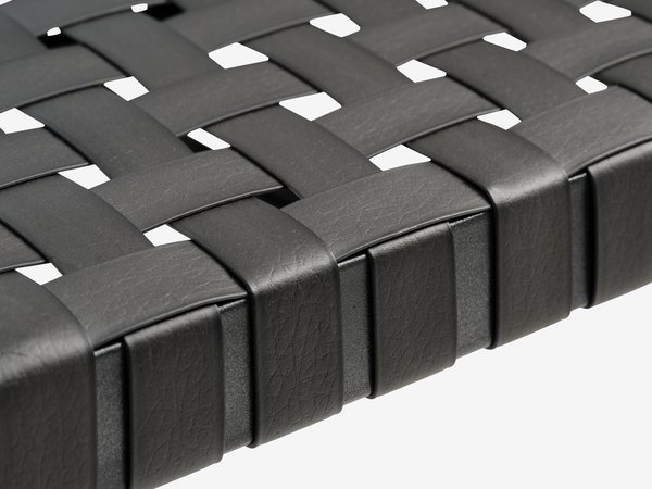 Градинска пейка EDDERUP Ш110xДълб.40 черна