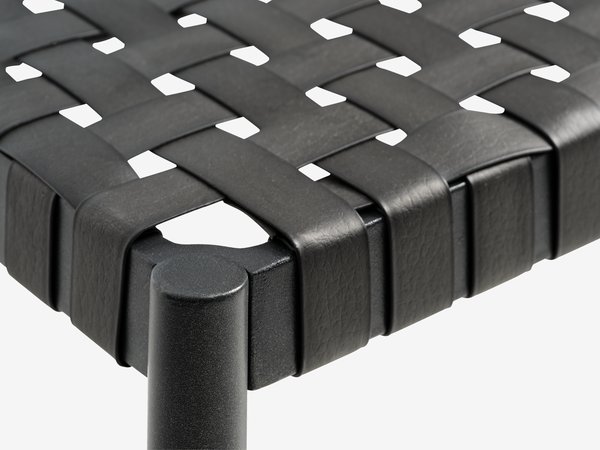 Градинска пейка EDDERUP Ш110xДълб.40 черна