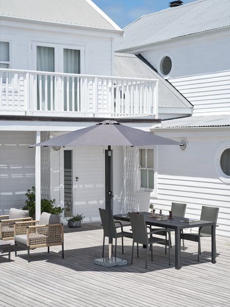 Parasol AGGER Ø300 gris foncé