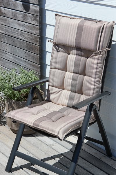 Coussin de jardin pour chaise inclinable HERRHAGEN gris c.