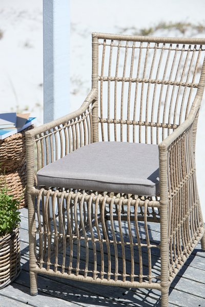 Garden cushion chair seat UDSIGTEN dark sand