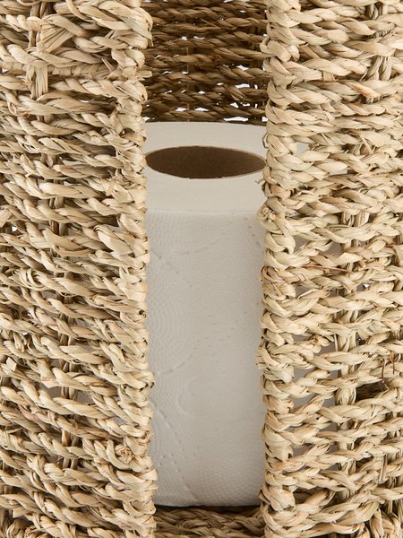 Toilet roll holder VANSBRO D16H47cm seagrass