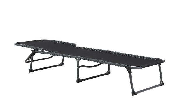 Sun lounger HALDEN W60xL189 black