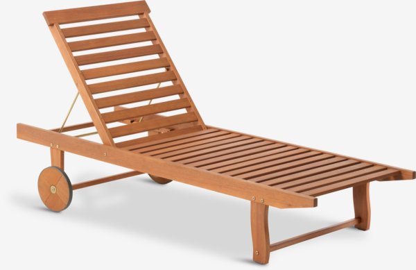 Lettino prendisole MANDAL P70xL205 cm legno duro