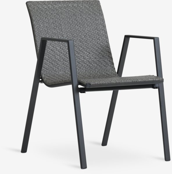 Silla apilable DOVERODDE gris