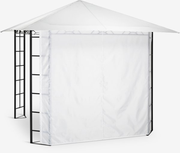 Gazebo side panel FAABORG W2.3xH2m white