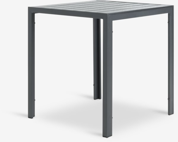 JERSORE L70 tafel + 2 LEKNES stoel zwart